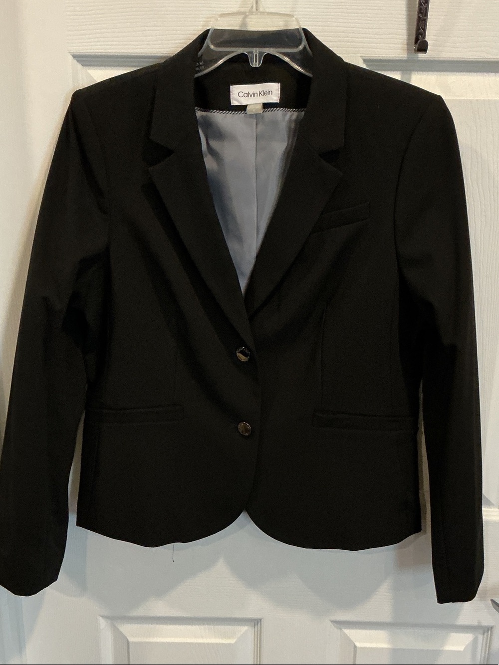 Calvin Klein Women's Black Classic Two-Button Blazer NWOT